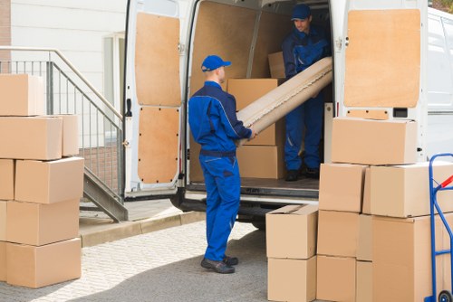 Piano removal team preparing a safe move in Brentford