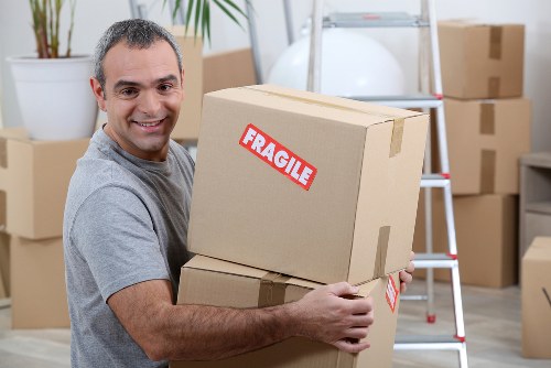 Removal truck ready for a Brentford home move
