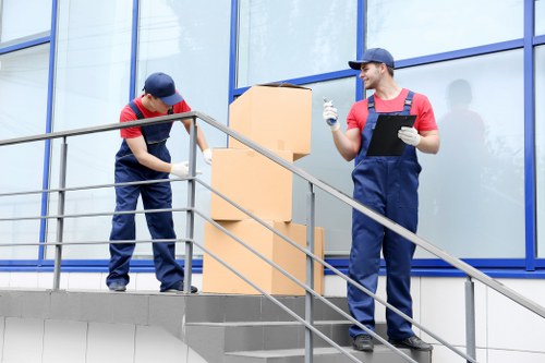 A risk assessment being reviewed before a Brentford house move