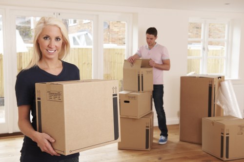 Local removals team handling a residential move in Brentford