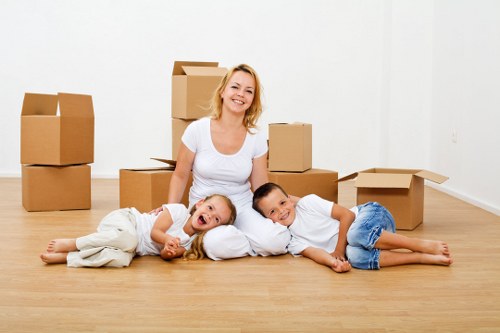 Professional man and van Brentford approach to household and business moves