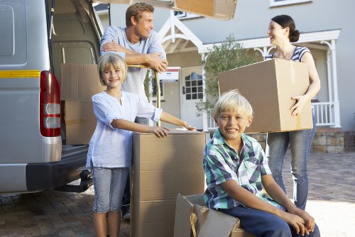 Professional furniture removals team working in Brentford