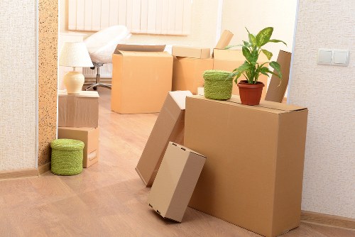 Brentford moving van used for loading furniture and boxes