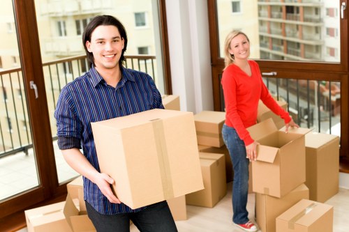 Wardrobe and cardboard moving boxes for local Brentford customers